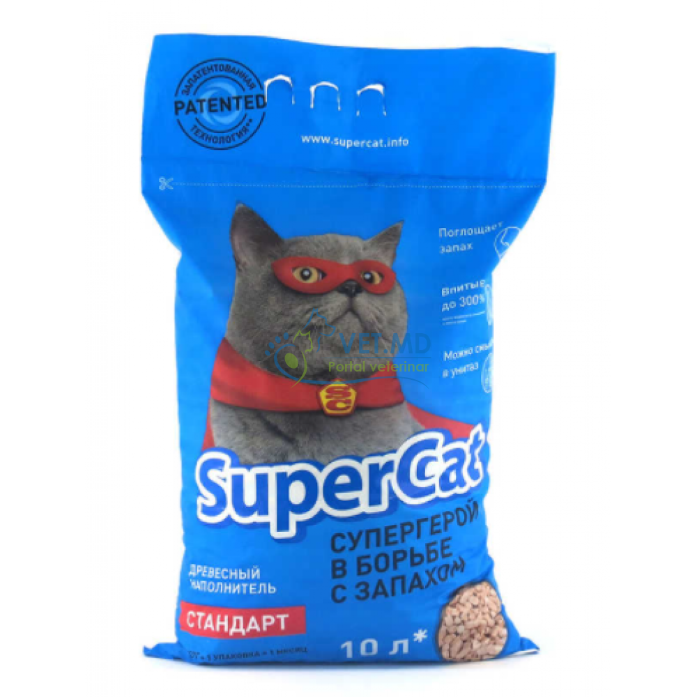 Hаполнитель для кошачьего туалета Супер Кэт, 3 kg.